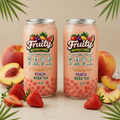 Strawberry & Peach Boba