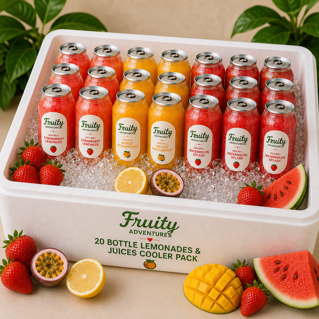 20 Can Lemonades & Juices Cooler Pack
